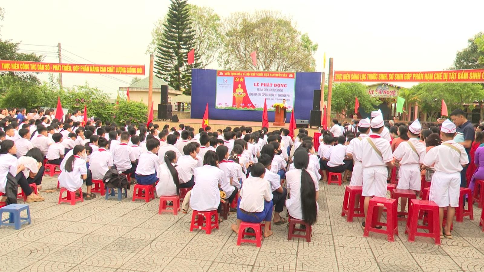UBND huyện Gio Linh tổ chức Lễ phát động ra quân chiến dịch truyền thông lồng ghép cung cấp dịch...
